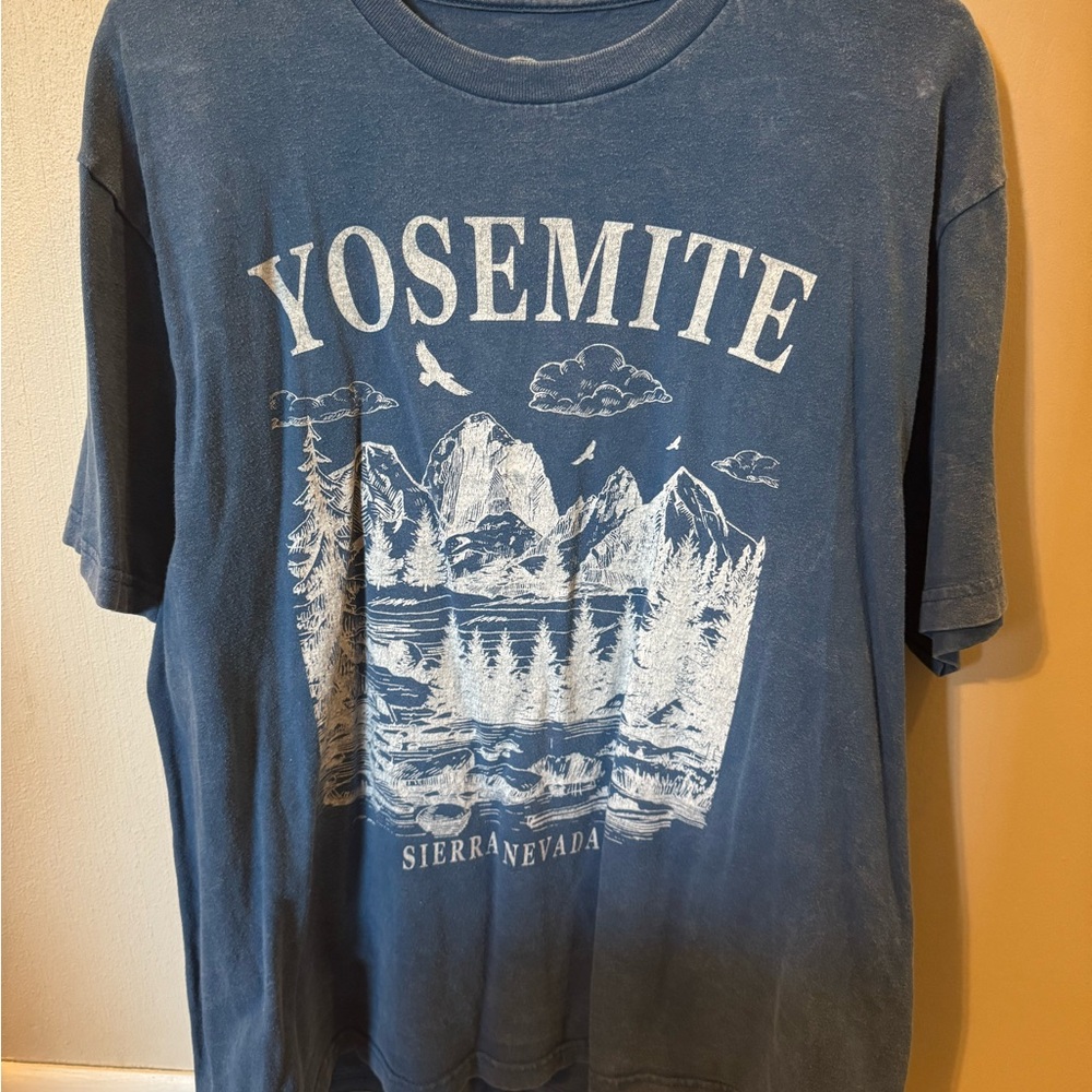 Blue Yosemite Graphic T-Shirt